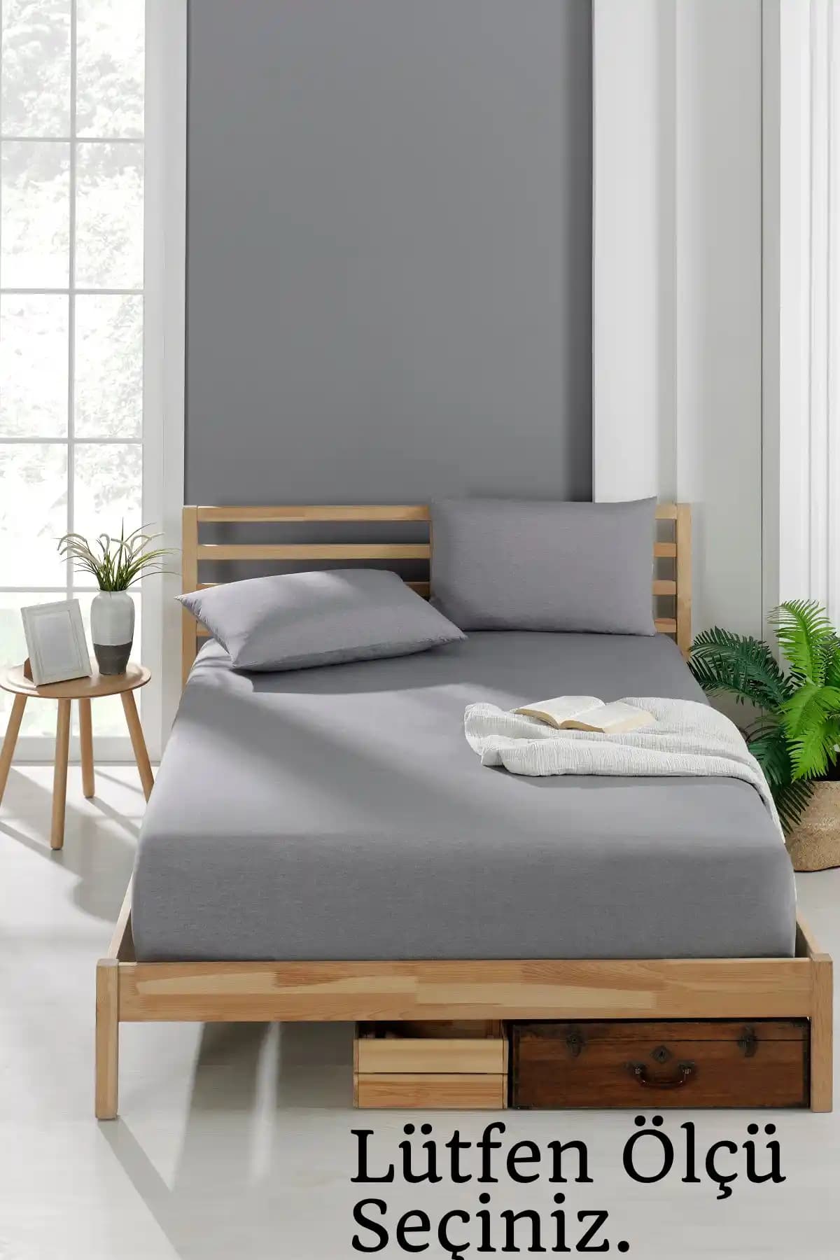 Valezium Akfil Kumaş Lastikli Fıtted Yastıklı Çarşaf Seti Modern ve Dayanıklı Yatak Takımı