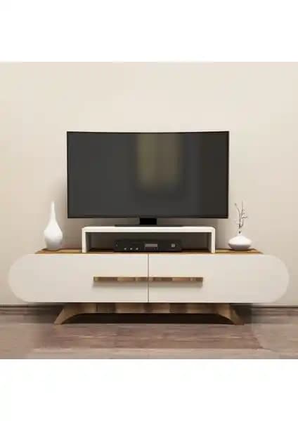 Variant Concept Rose TV Ünitesi Ceviz ve Ekru Renklerle Modern ve Şık Tasarım