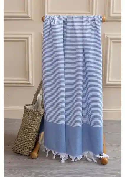 Varol 2 Adet %100 Pamuk Peştemal Büşra: Şık ve Doğal Plaj Aksesuarı