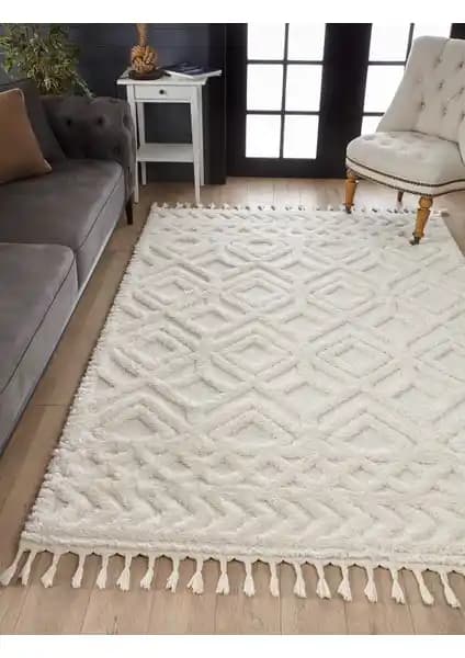 Venucci Ariana Bukleli Yu<muş>ak Peluş Post Halı: Modern ve Dayanıklı İç Mekan Dekorasyonu İçin