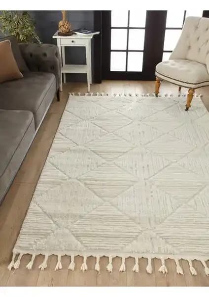 Venucci Quincey Bukleli Yu<muş>ak Peluş Post Halı: Modern ve Konforlu Ev Dekorasyonu İçin Uygun