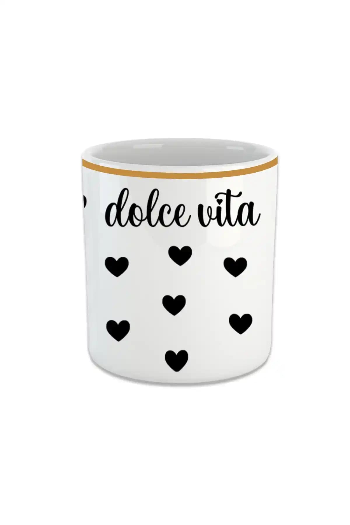 Vivas Dolce Vita Espresso Double Türk Kahvesi Fincanı Modern Tasarım ve Dayanıklılık