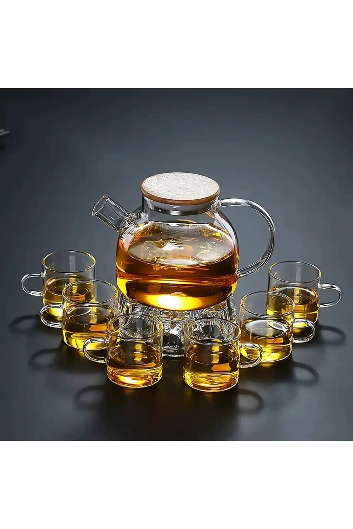 Vivien Home 1000 ml Süzgeçli Cam Demlik ve 6 Adet Kupa Bardak Seti Özellikleri ve Kullanım Alanları