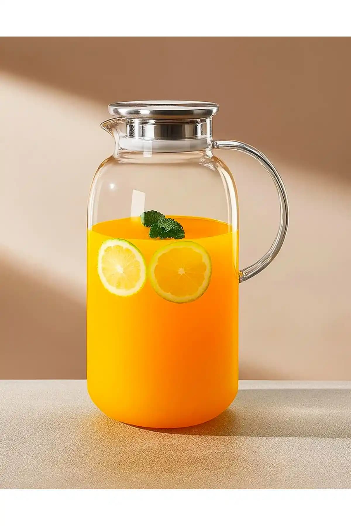 Vivien Home 2.5 Litre Borosilikat Cam Sürahi: Şık ve Dayanıklı İçmeklik Kabı