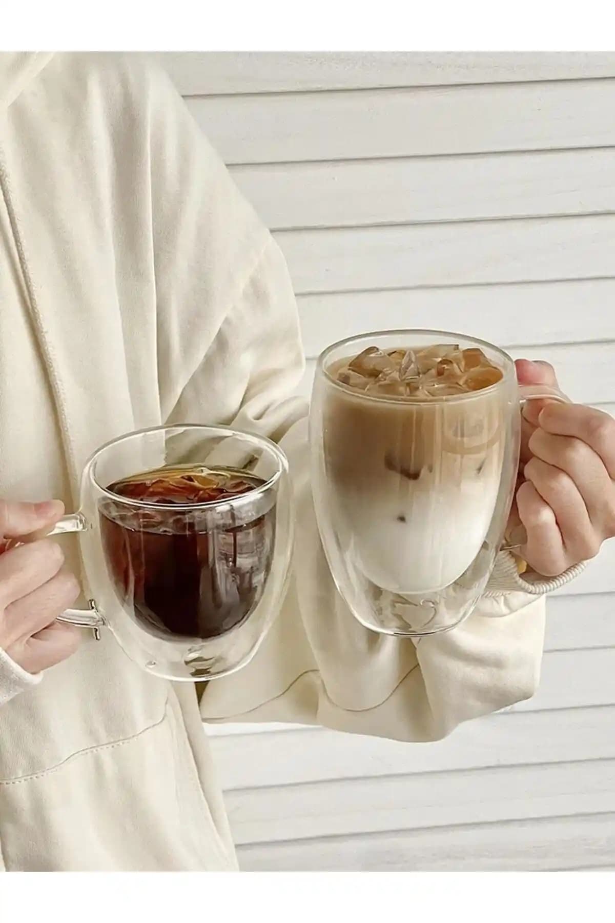 Vivien Home 250 Mı Çift Camlı Çift Cidarlı Cam Kupa: Estetik ve Fonksiyonellik Bir Arada