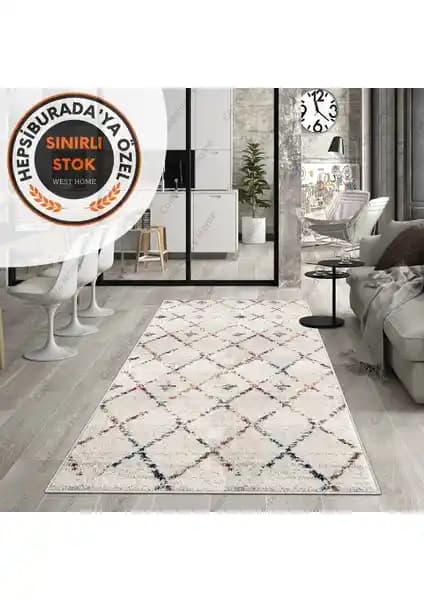 West Home Dijital Baskılı ve Yıkanabilir Salon Halısı: Modern ve Sağlıklı Dekorasyon Seçeneği