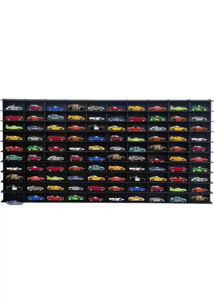 Woodbu 1/64 Eskitme Siyah Yatay Hobi Araba Rafı Detaylı İnceleme ve Kullanım Özellikleri