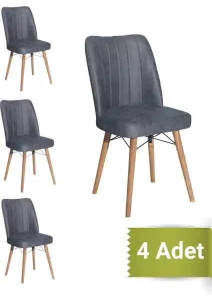 Yafes Kare Gold 4'lü Sandalye Modern Tasarım ve Dayanıklılık Sunan Oturma Çözümü