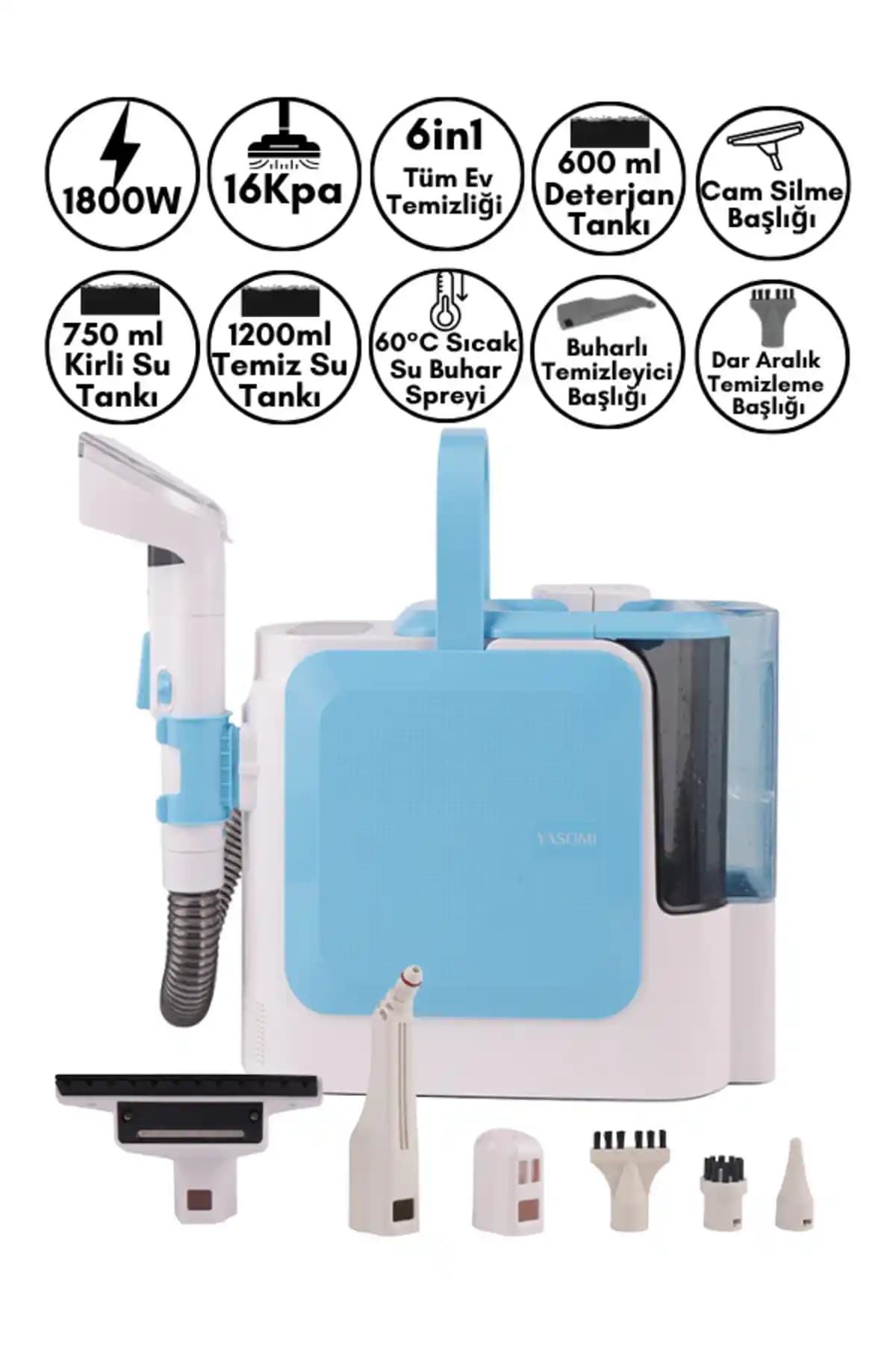 Yasomi C11 Pro 2in1 Çok Fonksiyonlu Temizlik Cihazı Güçlü ve Güvenilir Performans