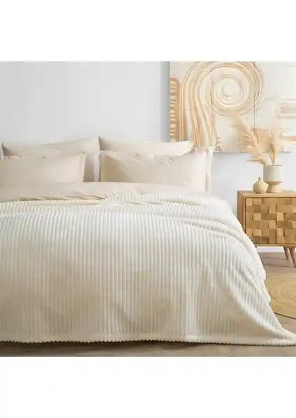 Yataş Holly Wellsoft Çift Kişilik Battaniye Şampanya Rengi Konfor ve Estetik Sunar