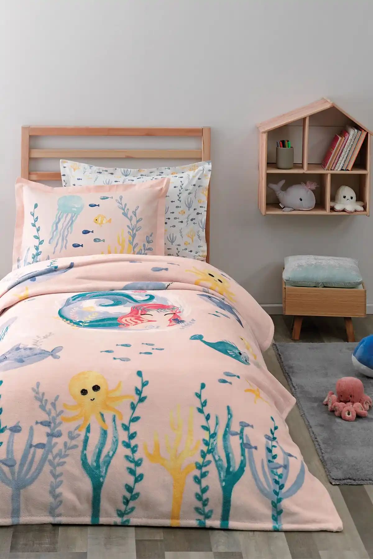 Yataş Minthe Tek Kişilik Wellsoft Battaniyeli Lastikli Çarşaf Seti Pembe, Estetik ve Konfor Sunan Yatak Takımı