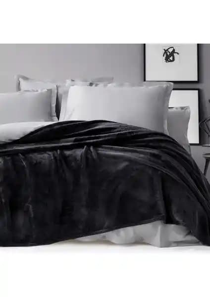 Yataş Olenna Wellsoft Çift Kişilik Battaniye Antrasit Renkli ve Yüksek Kaliteli Tasarım