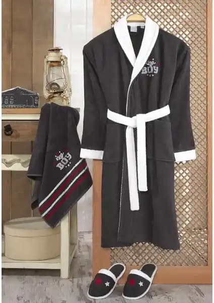 Z&R Home King Boy Erkek Çocuk Bornoz Seti Konfor ve Estetiği Bir Arada Sunar