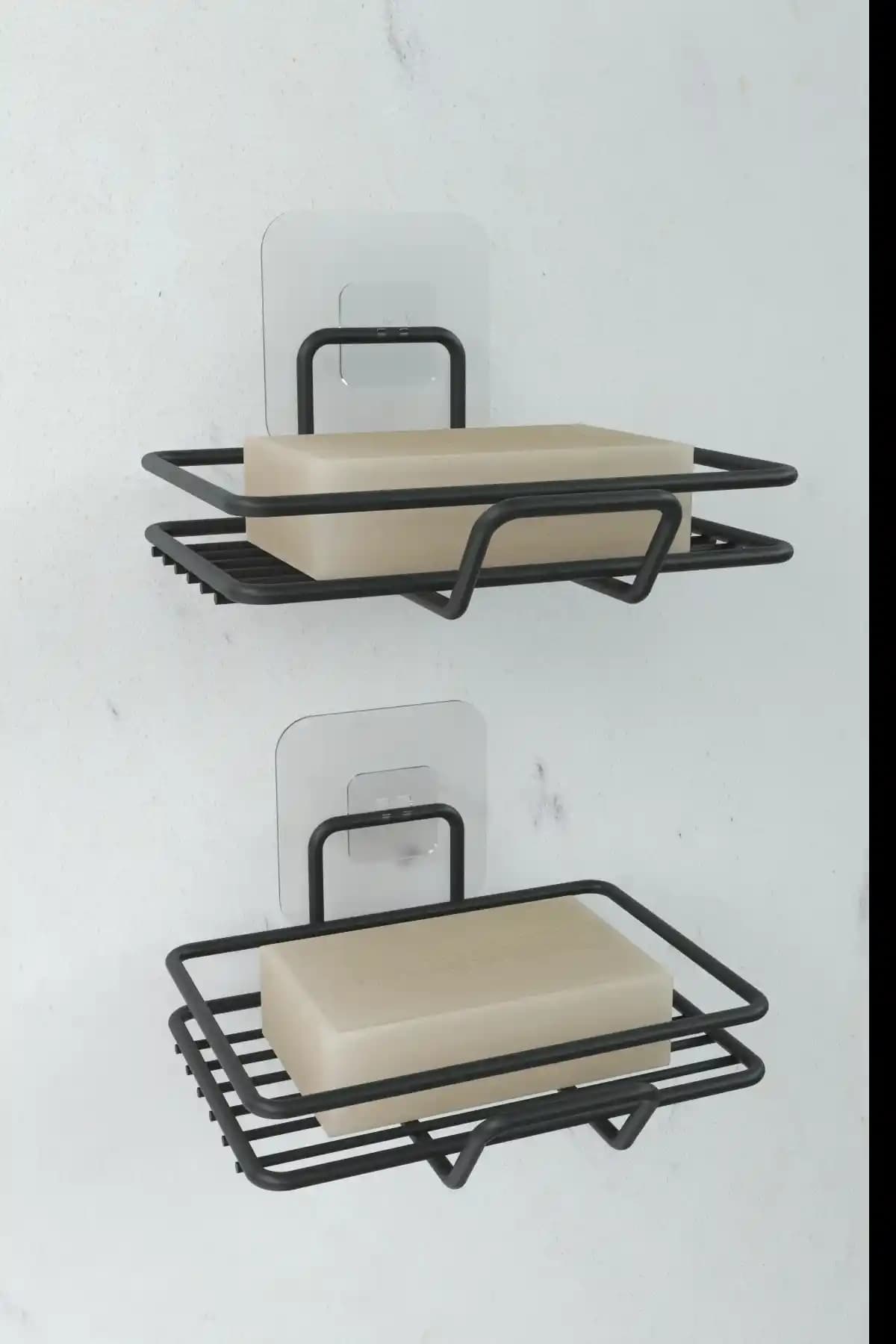 Zabata Yapışkanlı 2'li Sabunluk Seti Modern ve Pratik Tasarım Çözümü