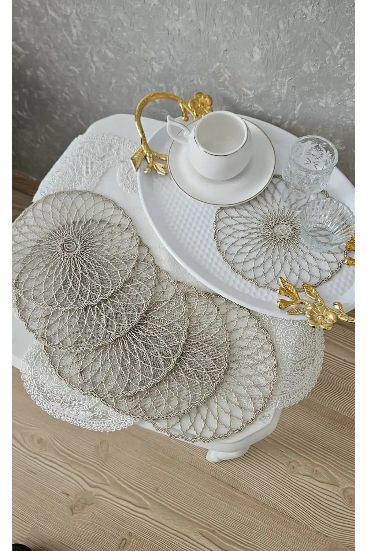 ZESA HOME 6'lı Kahve Yanı Şık Sunum Peçeteleri Estetik ve Fonksiyonellik İçin Uygun Bir Seçenektir