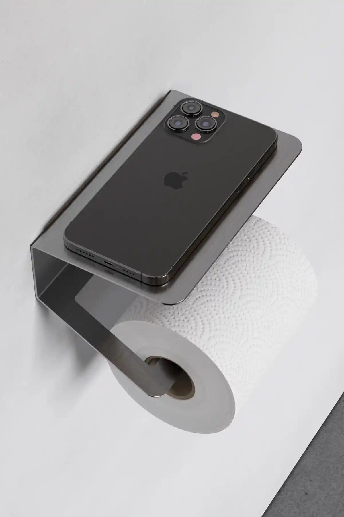 Zift Unique Paslanmaz Çelik Tuvalet Kağıdı Askısı Modern ve Dayanıklı Tasarım