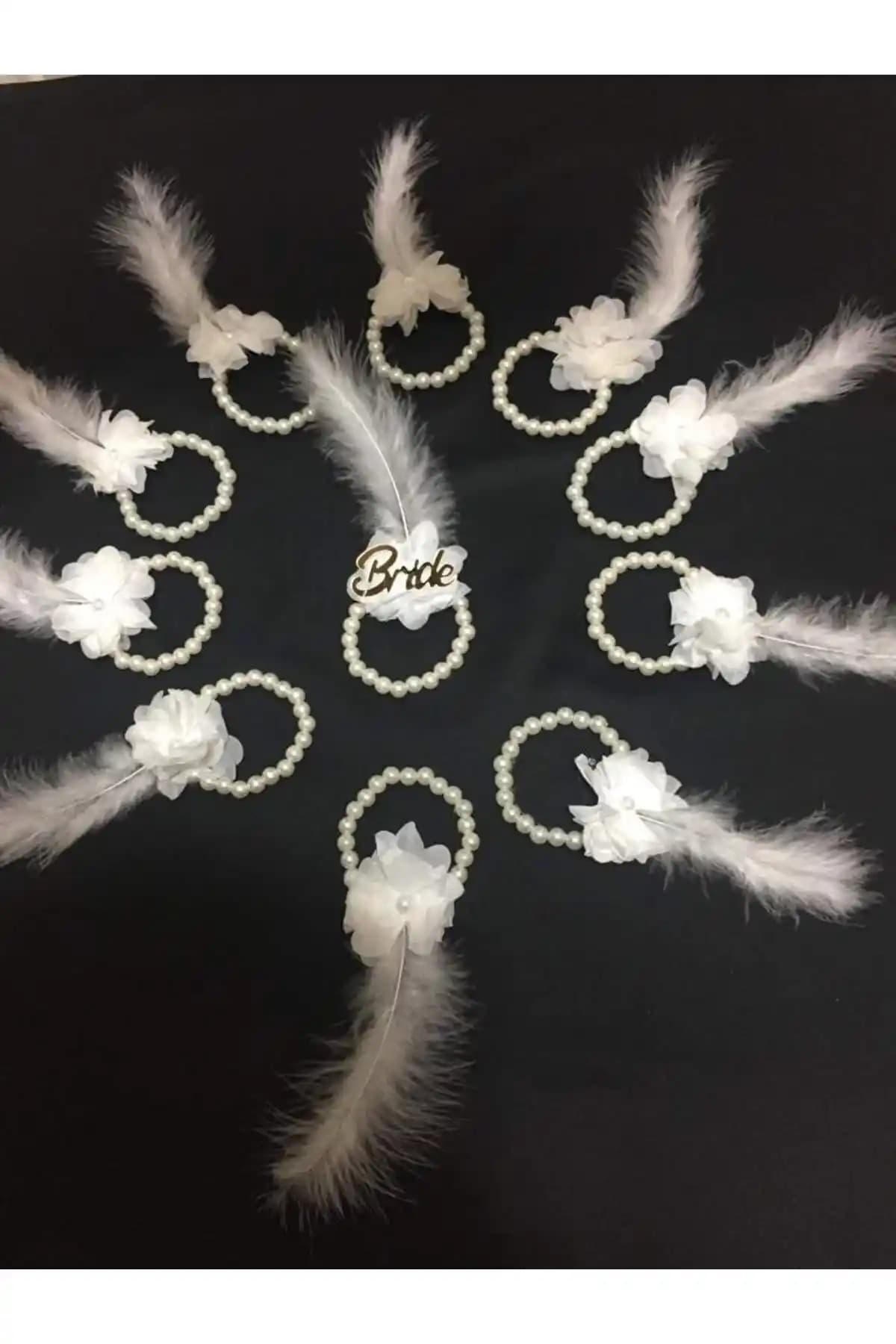 Genel Markalar 1 Incili Bride ve Nedime Bileklik Seti Zarif ve Anlam Dolu Tasarım