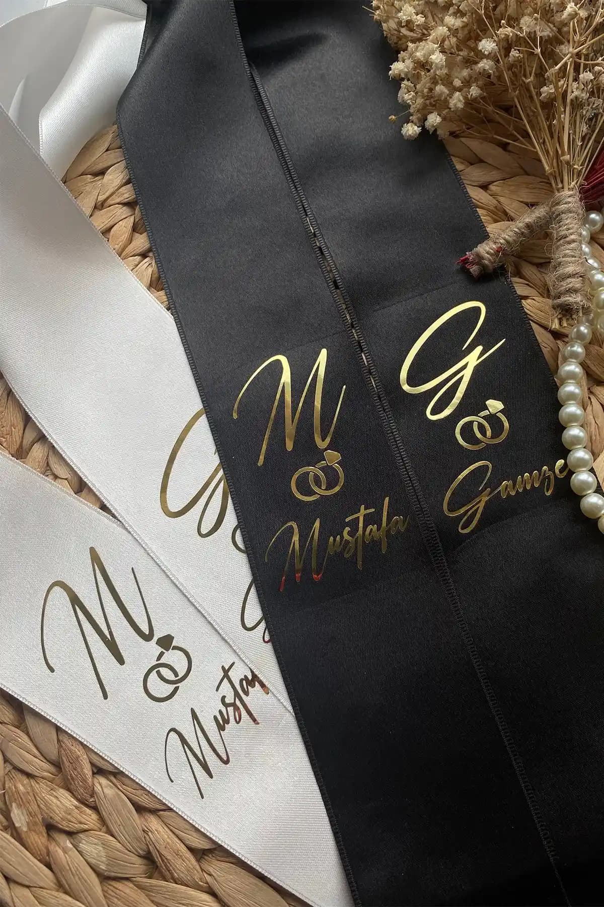 Rima Tasarım Takı Kurdelesi Siyah ve Krem Renk Seçenekleriyle Dayanıklı ve Şık