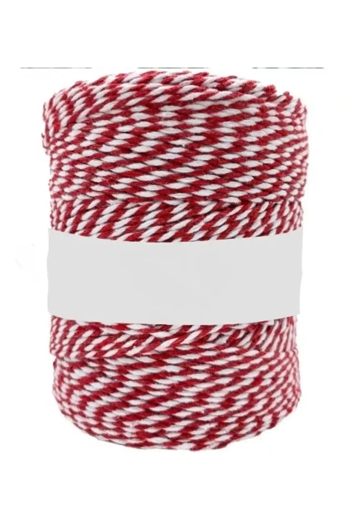 YFHOBİ 10 Metre Kırmızı-Beyaz Marteniçka İpi: Şans ve Bahar Temasıyla Dekoratif ve Takı Malzemesi