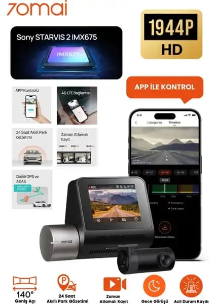 70MAI Dash Cam A510 ve Omni X800-2 Karşılaştırması 2024 Yılında En İyi Araç Kamerası Seçenekleri 1