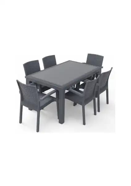 Violet Rattan Masa Takımı 80x140 ve 90x150 Karşılaştırması Bahçe Mobilyası Seçenekleri 2