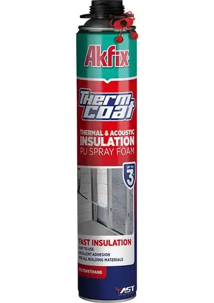 Akfix Thermcoat Termal ve Akustik Yalıtım Köpüğü: Yüksek Performanslı Modern İzolasyon Çözümü