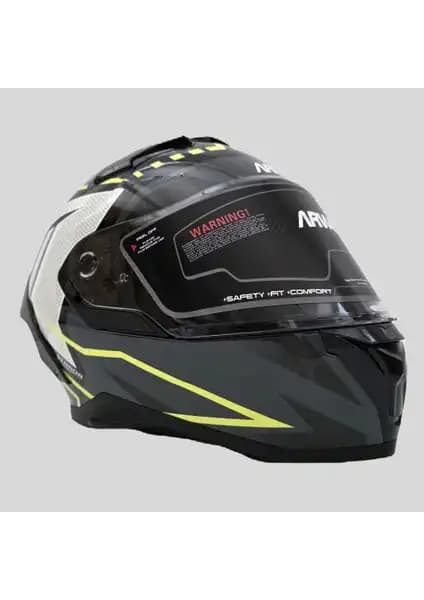 Arwic Pro Model AR939 Kapalı Motosiklet Kaskı Gelişmiş Güvenlik ve Konfor Özellikleri