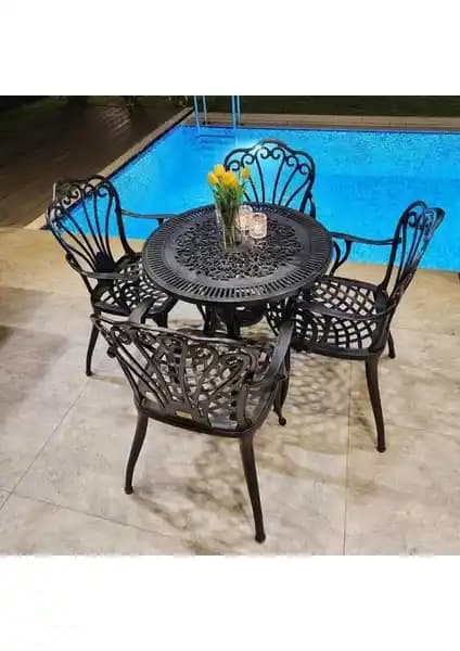Bahçe ve Balkon Dekorasyonunda Ferforje Görünümlü Masa ve Sandalye Takımlarının Karşılaştırması