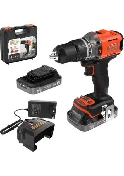 Black & Decker BCD383D2XK Çift Akülü Darbeli Matkap: Güçlü ve Kullanıcı Dostu Tasarım