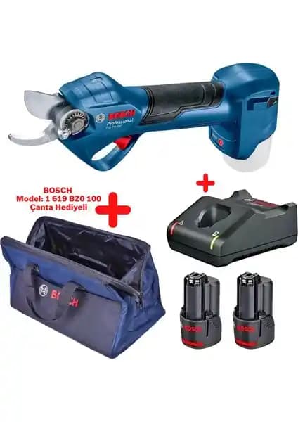 Bosch Pro Pruner 12 V Çift Akülü Elektrikli Dal Budama Makinesi Güç ve Verimlilik