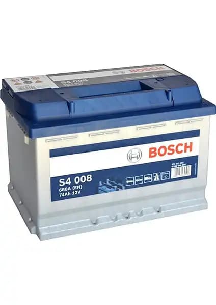 Bosch S4 Silver 12V 74Ah Akü Güç ve Güvenilirlik İçin Tasarlandı