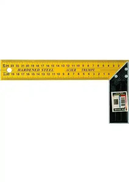 Bts 12235 Marangoz Gönyesi Sarı 150mm - Dayanıklı ve Hassas Ahşap Ölçüm Aracı