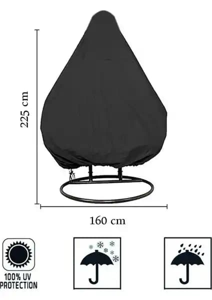 Bundera Cocoon Su Geçirmez 2 Kişilik Salıncağınız İçin Dayanıklı Koruma Örtüsü