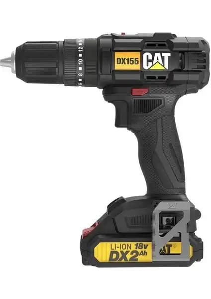 CAT DX155.1 18V Li-ion Çift Akülü Darbeli Matkap Profesyonel Kullanım İçin Uygun