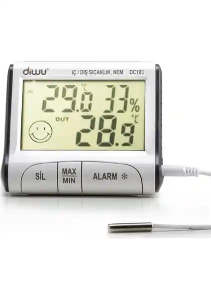 Diwu DC103 İç Dış Max-Min Prob Termometre ve Nem Ölçer İnceleme ve Özellikleri