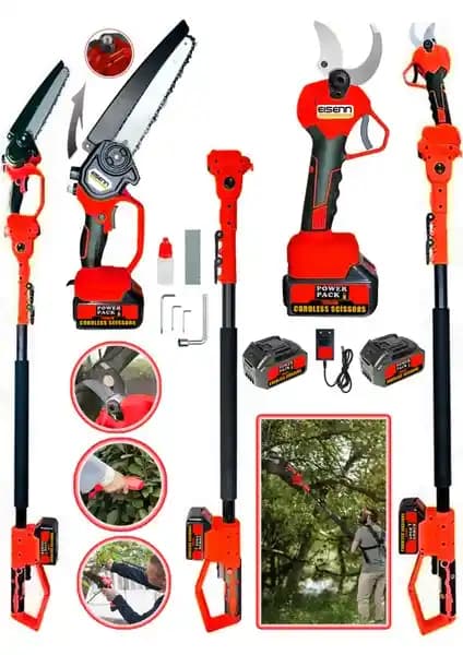 Eisenn Germany Red 3'lü Set Bahçe ve Ağaç Bakımında Yüksek Performans ve Dayanıklılık Sağlar