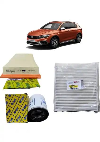 Fiat Egea Cross 2020 Sonrası 1.4 Fire Benzinli İçin 3'lü Filtre Bakım Seti Güvenilir ve Ekonomik Çözüm