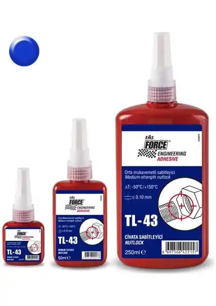 Force TL-43 Vida Dikişli Cıvata Sabitleyici Güç ve Güvenilirlik Sunan Çok Amaçlı Yapıştırıcı