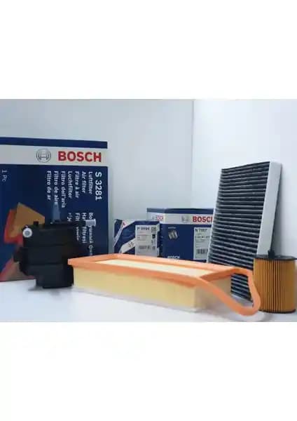 Ford Fiesta 1.4 TDCİ Euro 4 için Bosch ve Waben Filtre Bakım Seti 4'lü