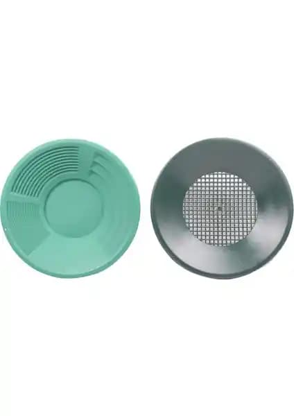 İn Mekanik Gold Pan Yeşil Renkli ve Üstü Elekli Altın Madenciliği Ekipmanı