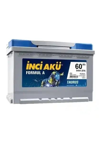 İnci Akü 12V 60 Ah 540A EN Formul A Taurus Akü Güç ve Dayanıklılık Sunar
