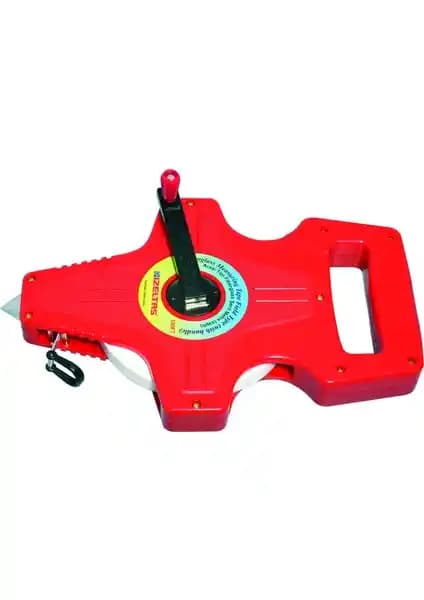 İzeltaş 30 Metre Fiberglas Saplı Arazi Şerit Metre İnşaat ve Tarım Ölçüm Aracı