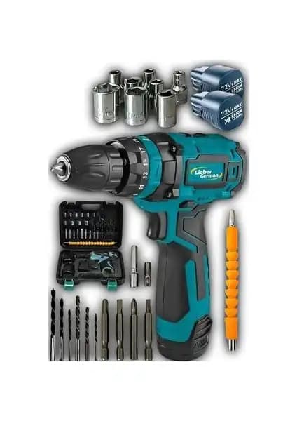 Lieber German Torq 58VOLT 12 Ah Setli Akülü Matkap ve Vida Sıkma Cihazı Özellikleri