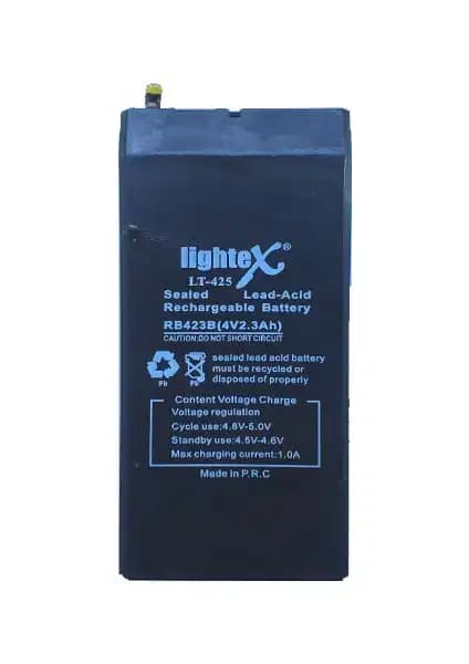 Lightex LT-425 4V 2.3Ah Bakımsız Işıldak Akü: Dayanıklı ve Güvenilir Enerji Çözümü