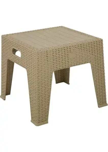 Mandella Elit Rattan Sehpa ÇÖLBEJİ: Modern ve Dayanıklı Dış Mekan Tasarımı İçin Uygun Seçenek