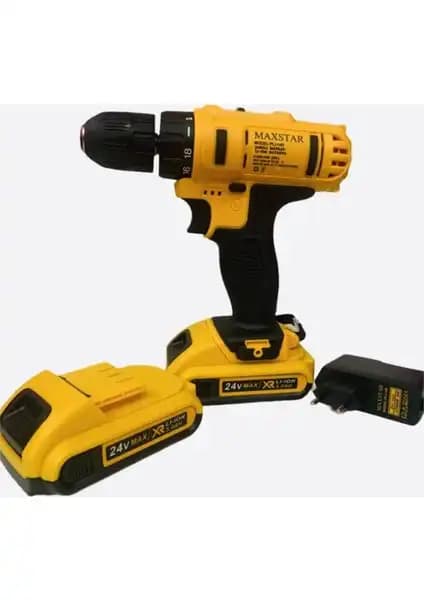 Maxstar 24V 5Ah Li-ion Çift Akülü Darbesiz Şarjlı Matkap İnceleme ve Özellikleri