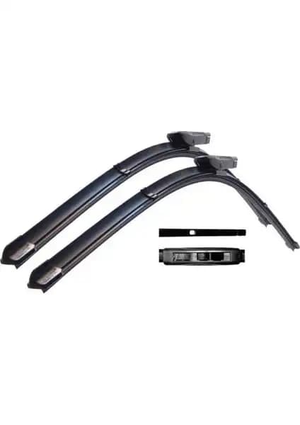 Maxtel Renault Clio 3 2006-2011 İçin Uyumlu Ön Cam Muz Silecek Seti
