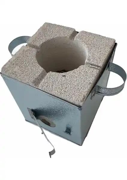 Mobilreyon Taş Mangal Köz Ecevit Ocağı Büyük Boy Kamp ve Mutfak Kullanımı İçin