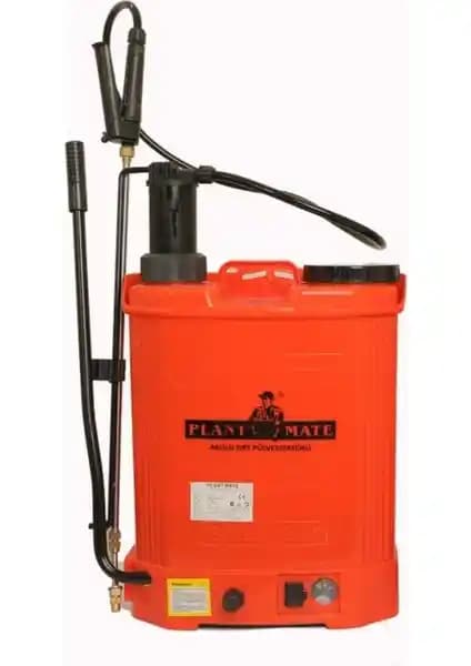 Plant Mate 16 litrelik şarjlı ve kollu ilaç pompası tarım ve bahçe bakımı için uygun