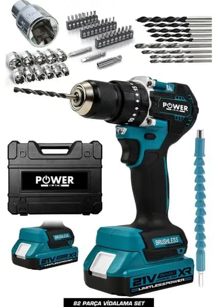 Power Black 21 V Kömürsüz Darbeli Matkap: Güçlü ve Dayanıklı Profesyonel El Aleti